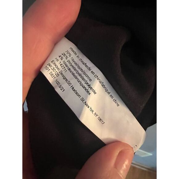 Eloquii plus size black 3/4 sleeve top womens 16 NWT - Picture 4 of 9